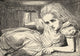 Alice Grows Too Tall for the Room Illustration by John Tenniel