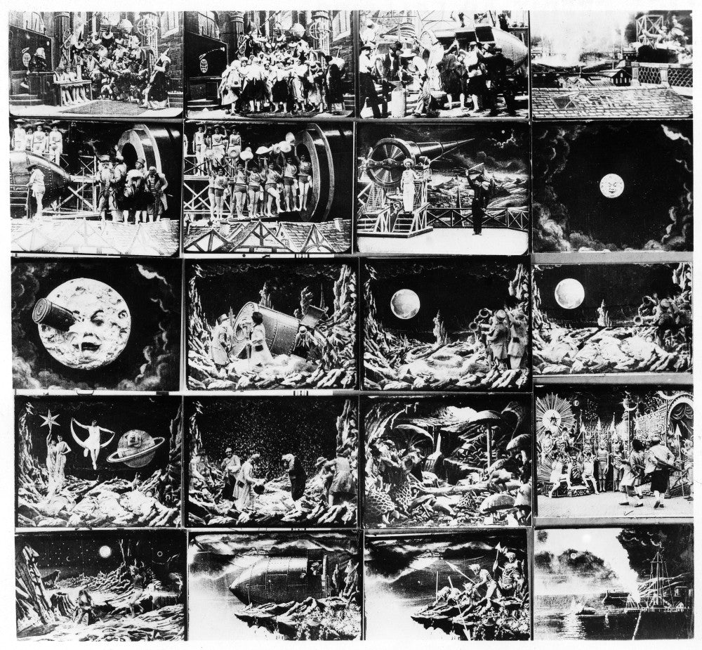 A Trip to the Moon Fine Art Print from 1902 Film by Granger Collection