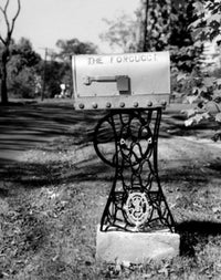 Close-up of a Mailbox on the Roadside Fine Art Print