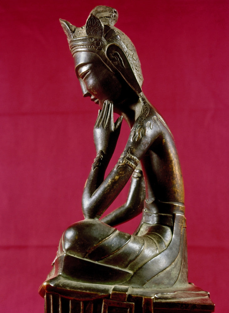 Japan: Bronze Buddha Statue of the Future - Miroku Poster Print by Granger Collection
