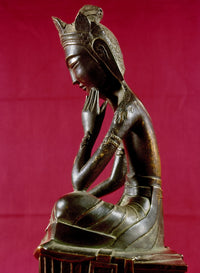 Japan: Bronze Buddha Statue of the Future - Miroku Poster Print by Granger Collection