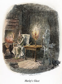 Marley's Ghost Etching from A Christmas Carol by John Leech