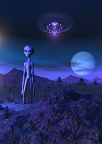 Grey Alien on Zeta Reticuli Fine Art Print - Multiple Sizes