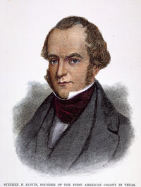 Stephen Fuller Austin Wood Engraving Fine Art Print by Granger Collection