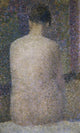 Pose From The Back Fine Art Print by Georges Pierre Seurat - Musee d'Orsay