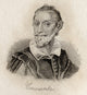 Miguel de Cervantes Engraved Fine Art Print by J.W. Cook
