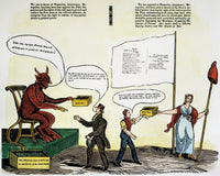 Workie Cartoon Fine Art Print - Political Commentary of 1829