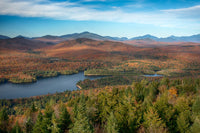 View of Goodnow Mountain Lake Fine Art Print by Panoramic Images