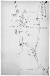 Princeton Camp Map, 1777 - Revolutionary War Art Print