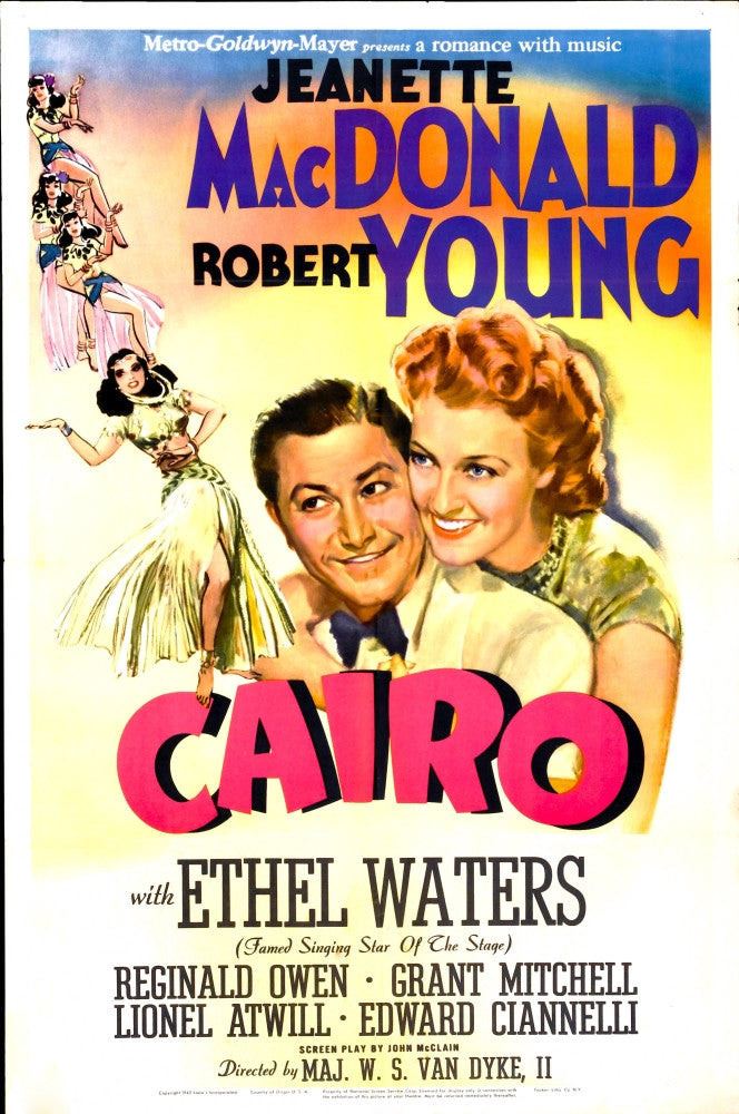 Cairo U Movie Poster Print featuring Robert Young and Jeanette Macdonald (1942)