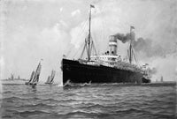 Ocean Liner 'Ryndam' Fine Art Print by Fred Pansing