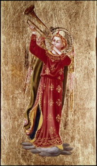 Angel with Trumpet Fine Art Print by Fra Angelico