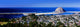 Elevated View of Morro Bay Waterfront Fine Art Print