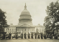 Motorcycle Policemen at the US Capitol Building Fine Art Print by John Parrot