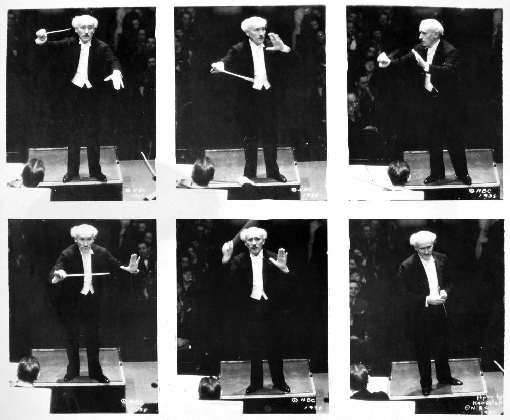 Arturo Toscanini Conducting NBC Symphony Orchestra - Fine Art Print
