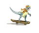 Skateboarding Raptor Illustration Fine Art Print