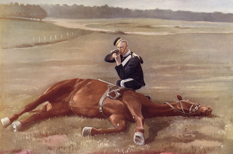 A Scout from the Carabiniers Fine Art Print - British Army Cavalry