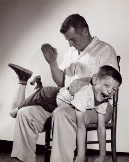 Father Spanking His Son Fine Art Print - Multiple Sizes Available