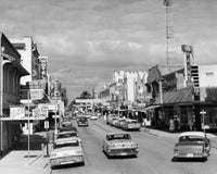 USA Florida Fort Myers Main Street Buildings Poster Print