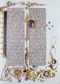 Gutenberg Bible Fine Art Print by Johann Gutenberg - 1456