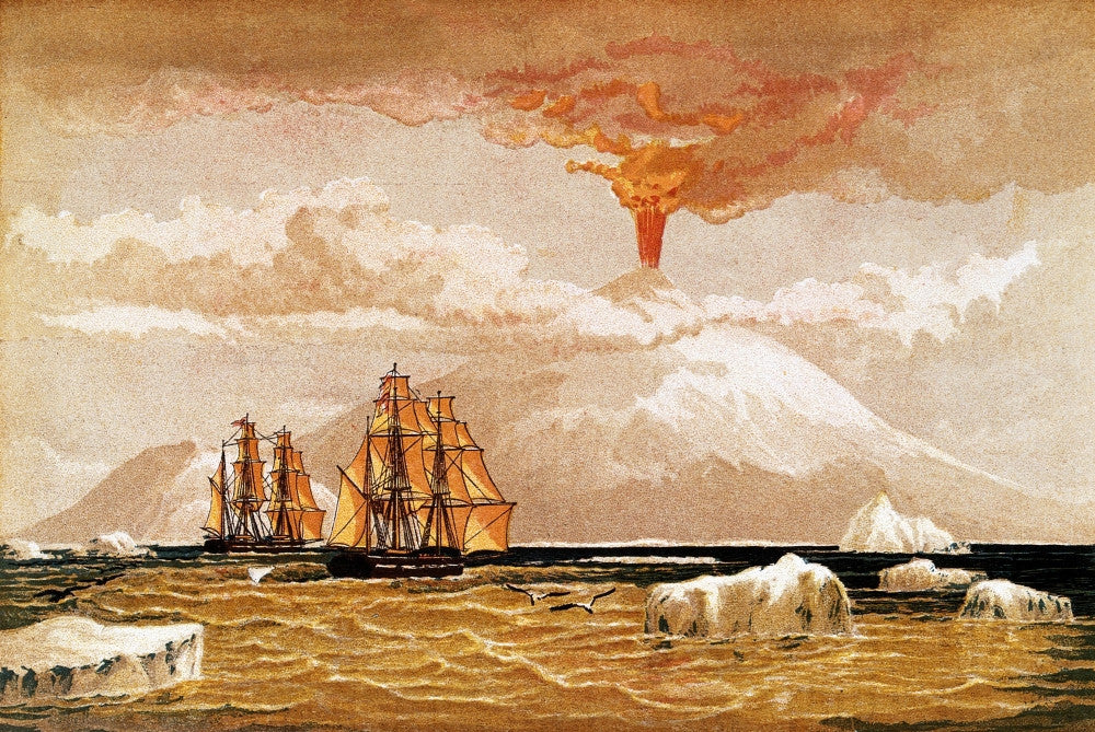 Mount Erebus, Antarctica, 1868 Fine Art Print - Science Source
