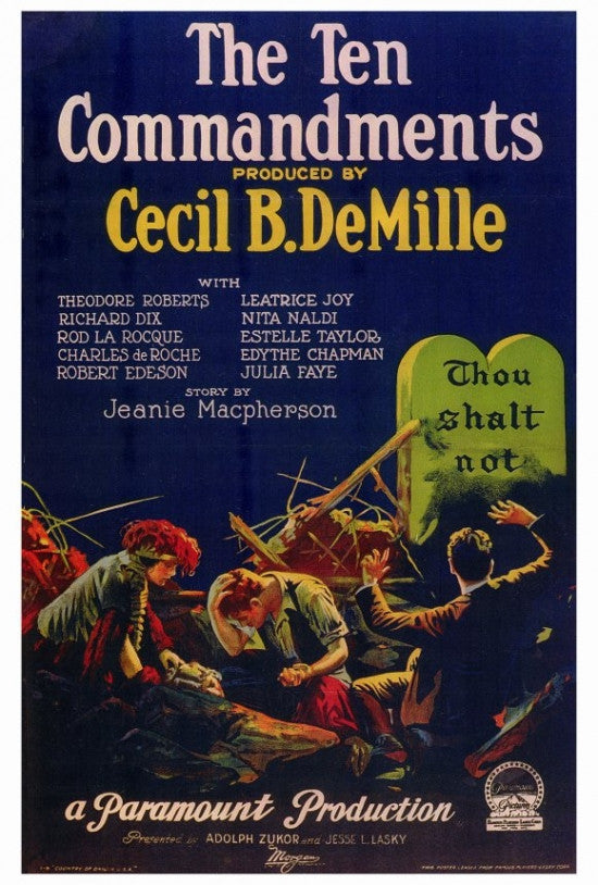 The Ten Commandments Movie Poster Print (27x40)