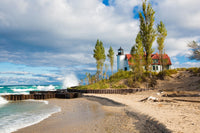 Point Betsie Lighthouse Fine Art Print - Lake Michigan Coastal Scene