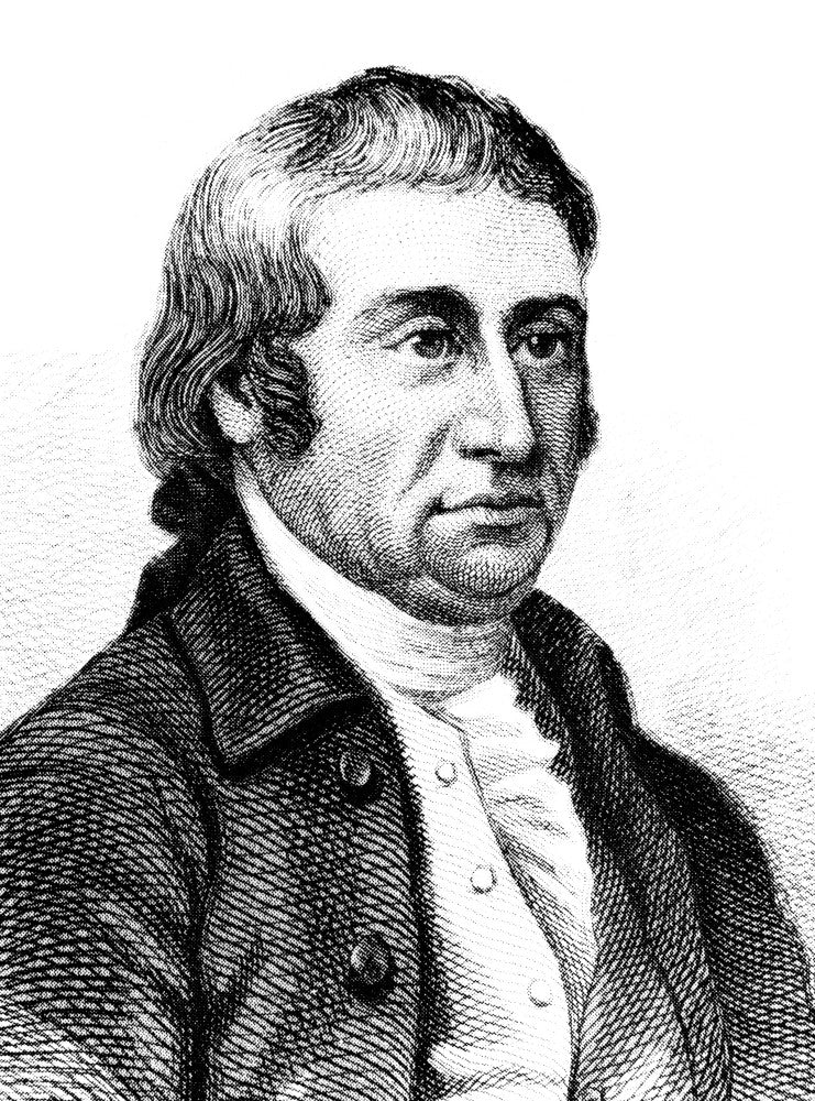 Josiah Bartlett 19th Century Steel Engraving Poster Print