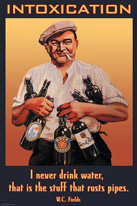 That is the Stuff that Rust Pipes - W.C. Fields Fine Art Print by Wilbur Pierce