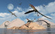 Eudimorphodons from the Triassic Period Fine Art Print