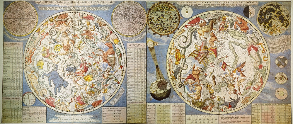 Celestial Planisphere Fine Art Print by Carel Allard