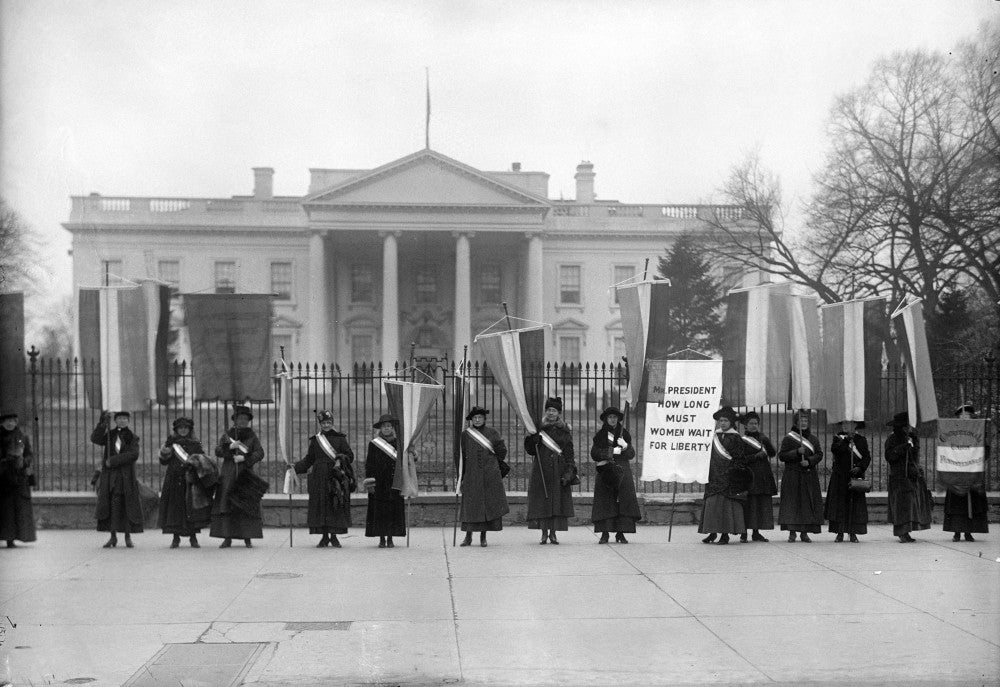 White House Suffragettes Fine Art Print - Picketing 1917
