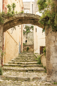Southern Italy Arched Pathways Fine Art Print by Emily Wilson