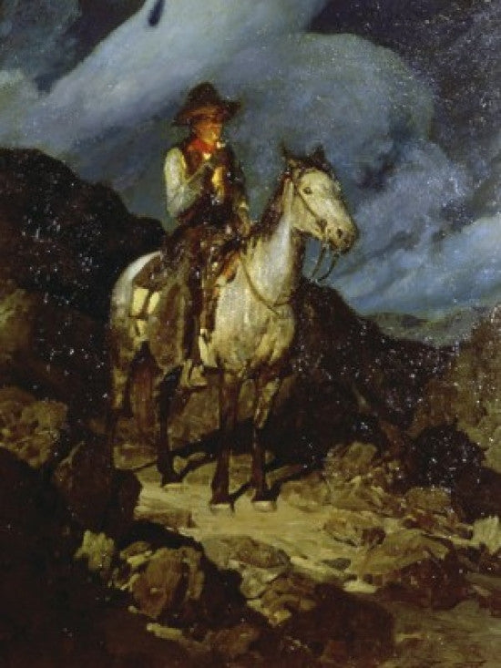 Texas Night Herder Fine Art Print by Frank Tenney Johnson