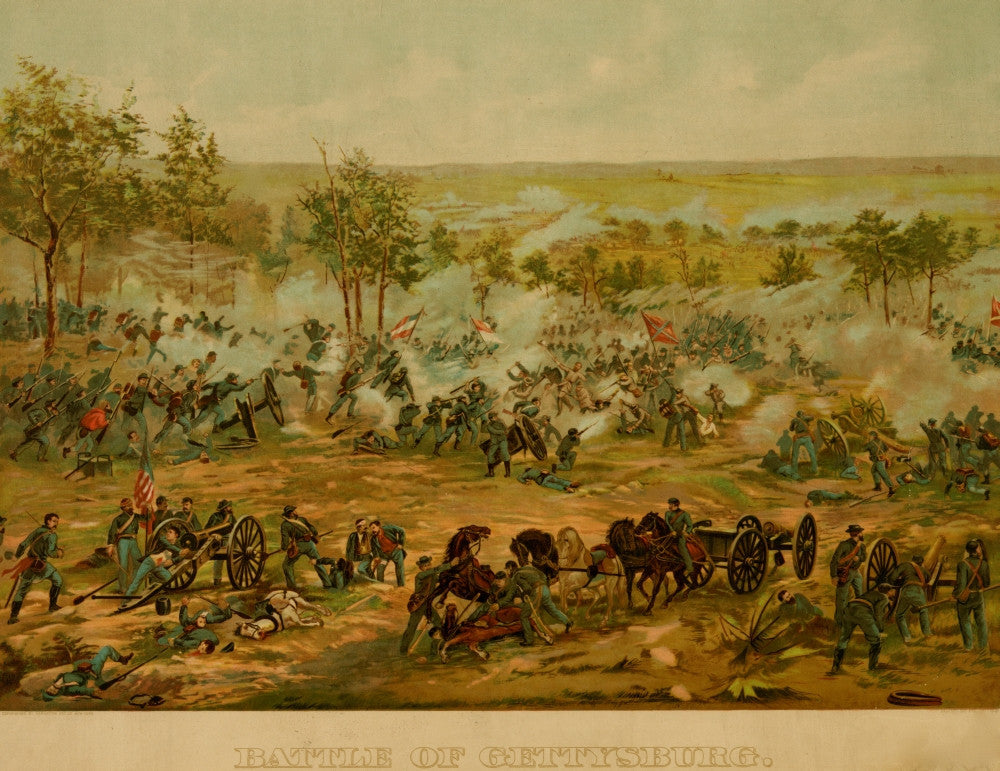 Battle of Gettysburg Fine Art Print - Various Sizes Available