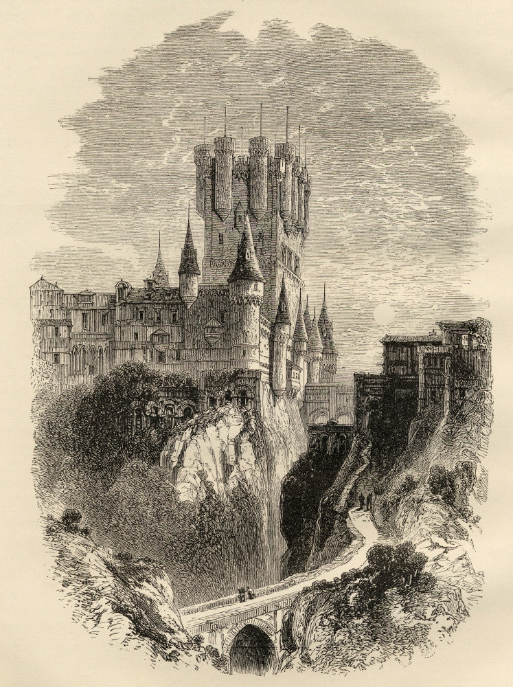 Alcazar at Segovia, Spain - Historical Fine Art Print | Posterazzi
