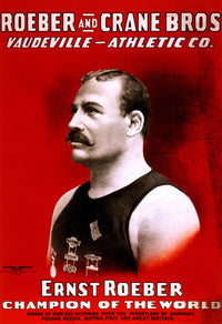 Ernst Roeber Wrestling Poster Print - Vaudeville Athletic Co. (1898)