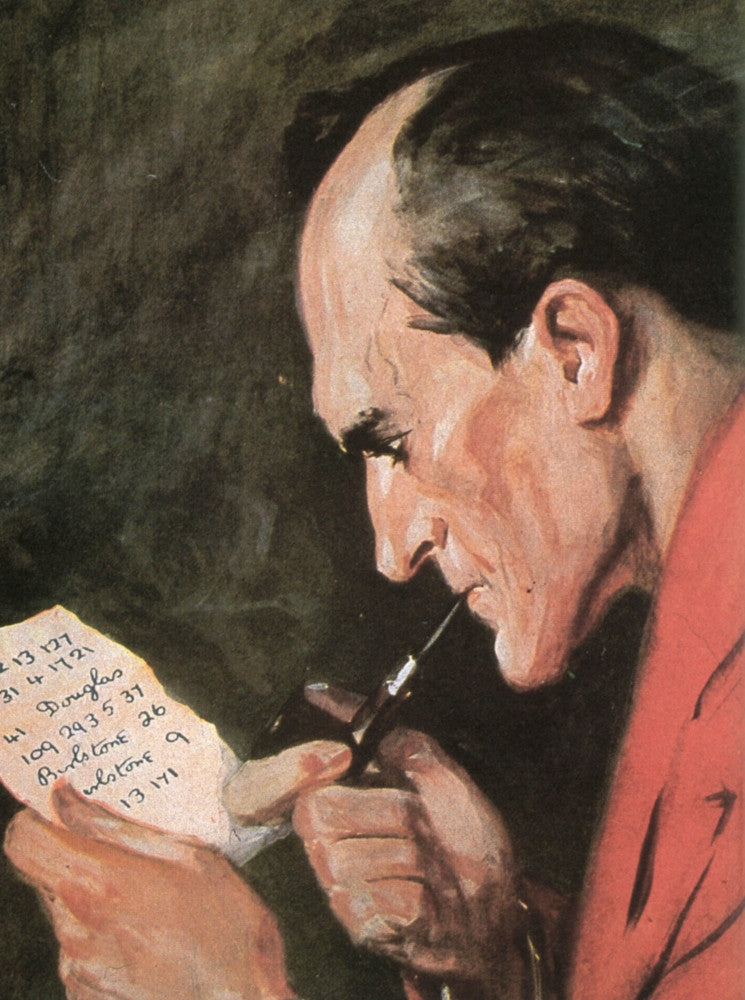 Sherlock Holmes Frontispiece Art Print - The Valley of Fear by Frank Wiles