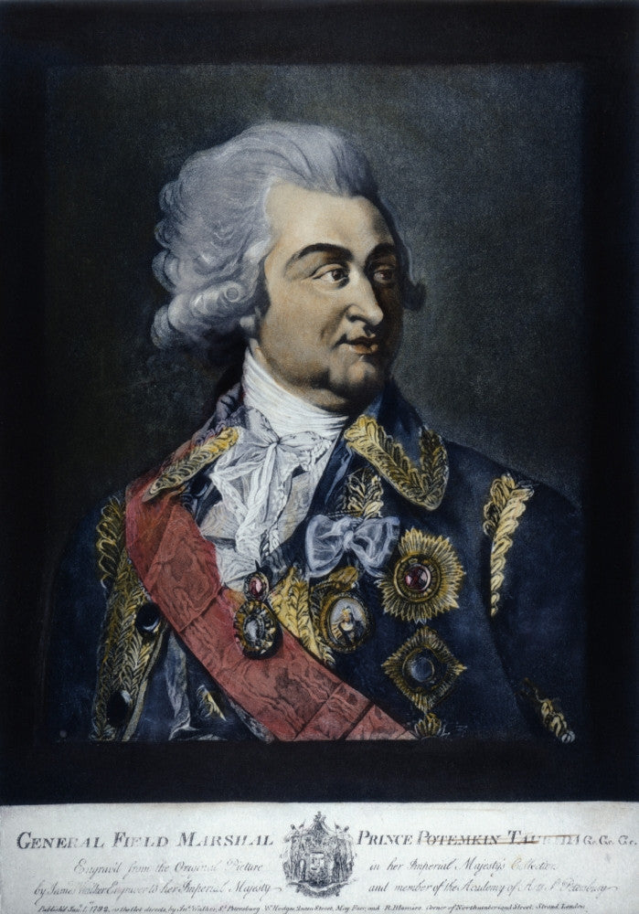 Grigory A. Potemkin Mezzotint Fine Art Print - Granger Collection