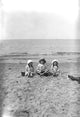 Children on the Beach Fine Art Print by John Short | Vintage Photography