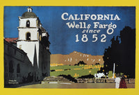 Wells Fargo Banner Fine Art Print (1917) by Adolph Treidler