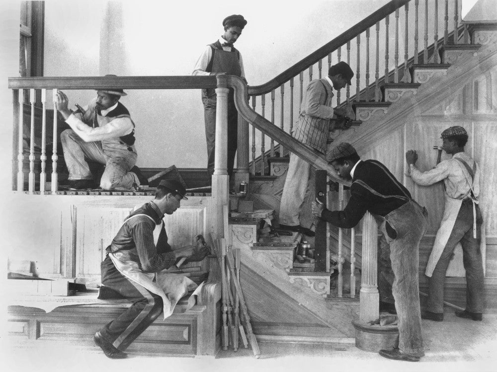 Hampton Institute Students at Work Photograph - 1899 by Frances Benjamin Johnston