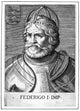 Frederick Barbarossa 17th Century Line Engraving Print by Granger Collection