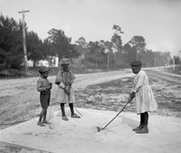 Children Playing Golf, C1905 Fine Art Print by Granger Collection