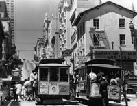 Vintage 1950s San Francisco Street Scene Fine Art Print
