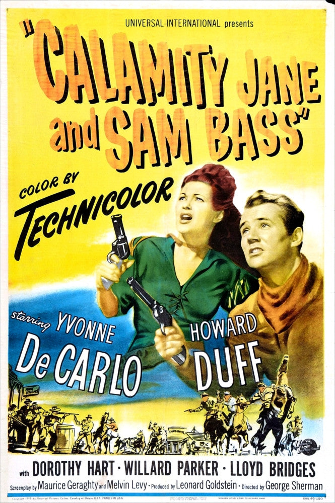 Calamity Jane and Sam Bass 1949 Movie Poster Print
