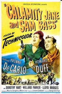 Calamity Jane and Sam Bass 1949 Movie Poster Print