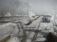 Chicago Railroad Yards Aerial View Fine Art Print by Jack Delano