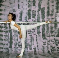 Lynda Carter 'Leg on Poll in White Unitard' Photo Print