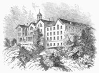 Manhattan College 1868 Wood Engraving Poster Print by Granger Collection